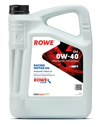 ROWE HIGHTEC RACING MOTOR OIL SAE 0W-40 - 5 Liter - Hochleistungsmotoröl für optimale Schmierung und Schutz bei extremen Bedingungen, ideal für Rennsport und leistungsstarke Fahrzeuge.
