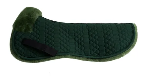 Engel Reitsport Sattelpad Sattelkissen Sattelpad SAKIS1 Lammfell & Baumwollsteppstoff Fellkranz