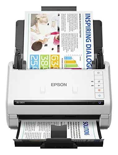 Epson DS-530 II Farb-Duplex-Dokumentenscanner für PC und Mac mit Vorlageneinzug, automatischer Dokumenteneinzug (ADF)