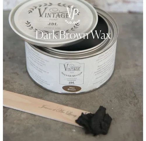 JDL Vintage Paint Antique Wax 300ml – Möbelwachs für den Vintage-Look - Das Antique Wax von JDL ist ideal für Kreidefarben und schützt Möbeloberflächen. Es sorgt für ein edles Finish und betont den Vintage-Charakter. 100% natürliche Inhaltsstoffe, perfekt für den Shabby Chic und Landhausstil.