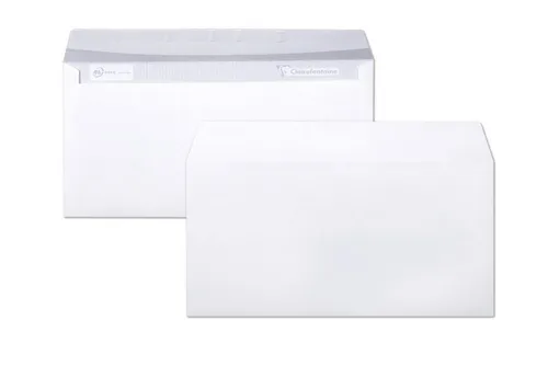 CLAIREFONTAINE Briefumschlag Clairefontaine Umschl Haftkl 110x220 DL 80g Pck 50