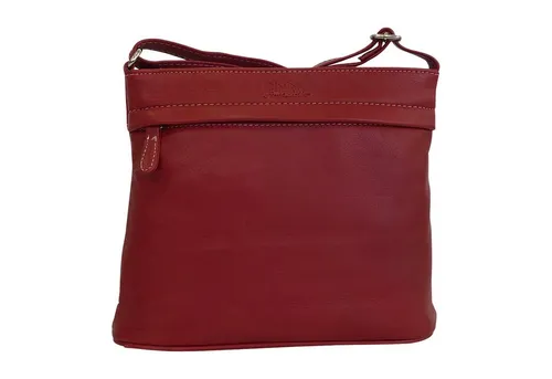 Cinino Handtasche C1464 (1-tlg), Umhängetasche Ledertasche mit verstellbaren Schulterriemen