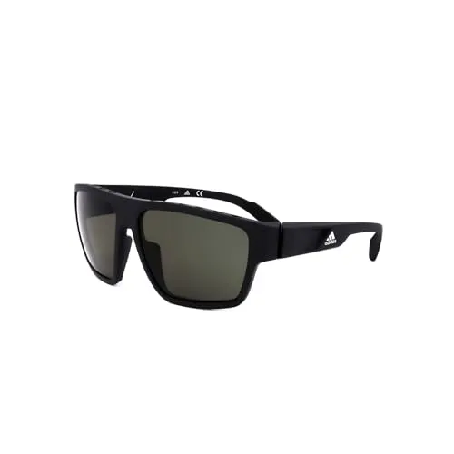 adidas Herren SP0008 Sonnenbrille, Matte Black/Green, 61 von adidas