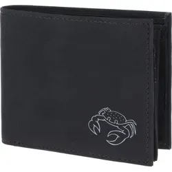 OXMOX Querscheinbörse mit RFID-Blocker und Krabben-Motiv - Praktische Querscheinbörse mit 5 Fächern für Karten und Geld. Aus strapazierfähigem, veganem Material und mit RFID-Schutz für sichere Aufbewahrung. Maße: 12x10x2 cm, ideal für den täglichen Einsatz.