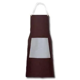 Schürze Segeltuch m. Latz kräftige Ausführung 80x100 cm Lederbauchverstärkung