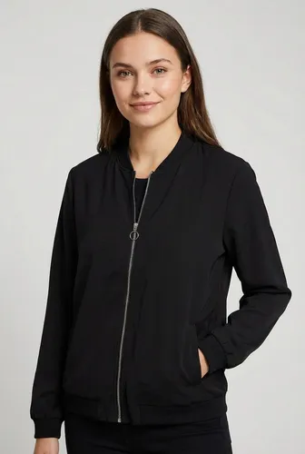 Vero Moda Kurzjacke VMCONNY, leichte Jacke für den Übergang seitliche Eingrifftaschen, Rippbündchen
