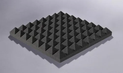 Akupur Schaumstoffpyramidenplatte anthrazit 40 x 40 cm, 70 mm hoch
