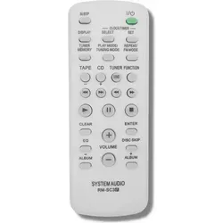 Ersatz Sony Fernbedienung für MHC-EC68USB | MHC-EC69 | MHC-EC79 | MHC-EC99 - Weiß