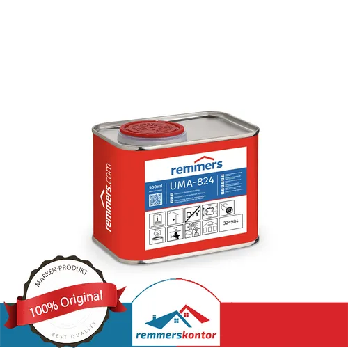 Remmers UMA-824 Universal-Metallhaft-Additiv 0,5 Liter - Innen- & Außenfarben, sorgt für optimale Haftung auf metallischen Untergründen und verbessert die Farbdeckung.