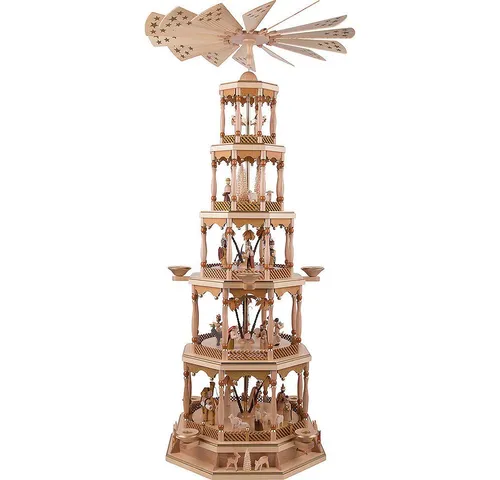Weihnachtspyramide 5-stöckige Pyramide Christi Geburt