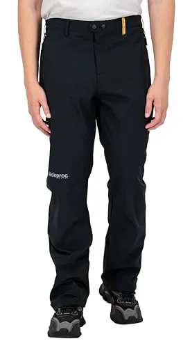 Deproc-Active Herren Softshellhose Outdoorhose Trekkinghose Thermohose Winterhose Sterling Wntr Mn Wanderhose, Schwarz, 26 Kurz EU