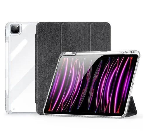 Dux Ducis UNID Tablet-Hülle für Samsung Galaxy Tab S10 Ultra mit Stifthalter - Elegante Tablet-Hülle mit Standfunktion aus hochwertigem Leder. Schützt vor Kratzern und Stößen, während alle Anschlüsse zugänglich bleiben. Unterstützt die Sleep-Wake-Up-Funktion für zusätzlichen Komfort.