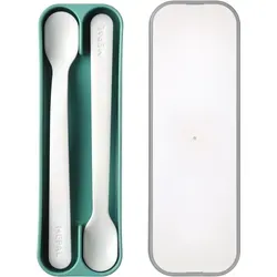 Mepal Mio Fütterlöffelset 2 Stück deep turquoise