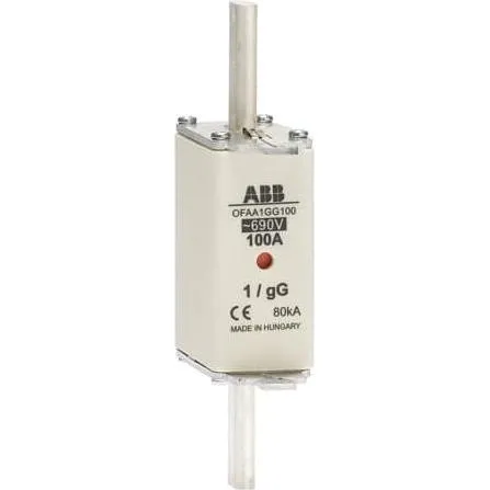 ABB OFAA1GG80 NH-Sicherung NH 1 80A 690V GG 1SCA022700R9870 (80 A) (1SCA022700R9870)