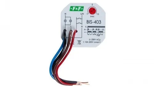 Impulsrelais mit Zeitschalter 10A 230V AC 2Z BIS-403 - Fehlerstromschutz (RCD) für präzise Steuerung, ideal für automatisierte Anwendungen mit schneller Reaktionszeit von 0,1-0,2 Sek.