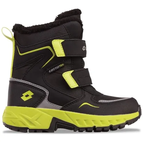 Lotto Stylecode: 2600490K ALSTYNE TEX K Unisex Kids Halblange Stiefel BLACK/LIME 25