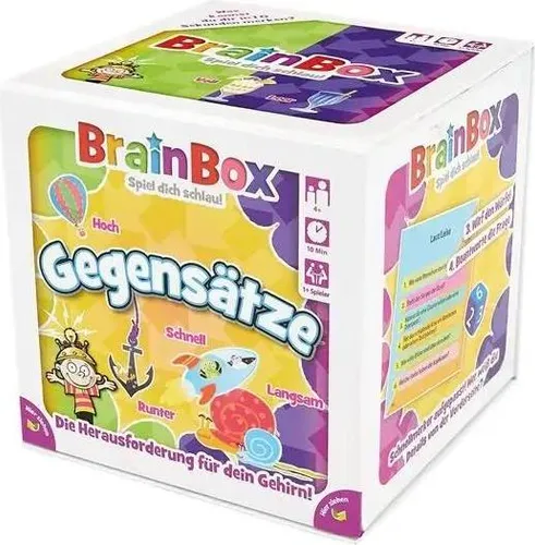 BRAINBOX 2094928 Gegensätze, Lernspiel, Gedächtnisspiel, Quizspiel für Kinder ab 4 Jahren