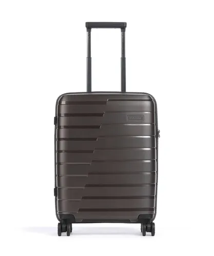 Travelite Air Base 4-Rollen Trolley dunkelbraun 75347-60 - Koffer/Trolley mit 4 Rollen, leicht und wendig, ideal für stressfreies Reisen in der Stadt oder auf Reisen.