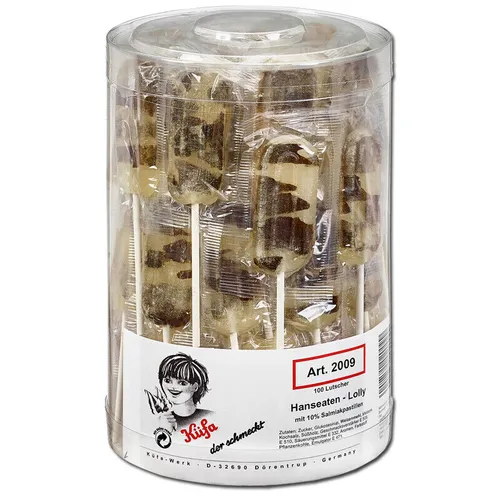 Küfa Hanseaten-Lolly, Salmiak-Lutscher, 100 Stück 11,20€/1kg
