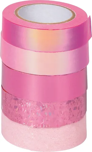 Heyda 203584515 Deko Tape Mix rosa 5er