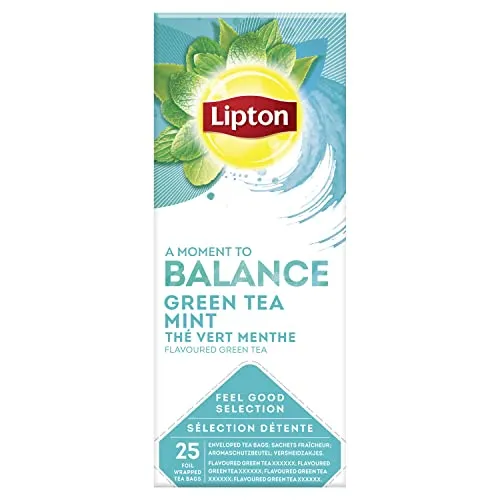 Lipton Teebeutel 'Grüner Tee Minze' 25 Btl. (Green Tea with Mint)