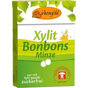 Birkengold Fruchtbonbons Minze, zuckerfrei, mit Xylit, 30g