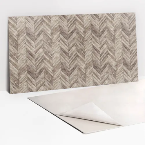 Selbstklebende Küchenplatte PVC-Vinyl Wanddekor 100x50 Braune Bretter