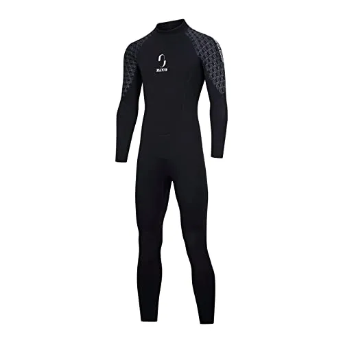 ZCCO Herren-Neoprenanzug, 3 mm Premium Neopren, volle Ärmellänge, Taucheranzug für Spearfishing, Schnorcheln, Surfen, Kanufahren, Taucheranzug (Herren-2, M)