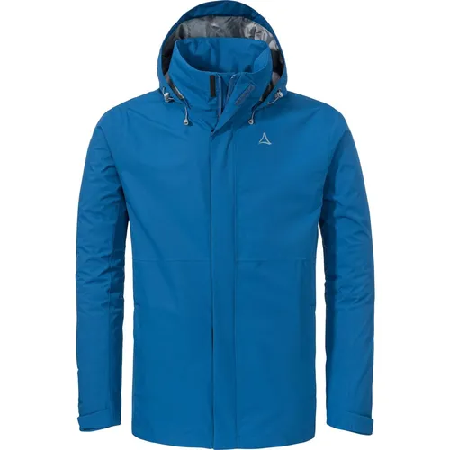 Schöffel Jacket Gmund Men blau (8405) 48 - Funktionsjacke für Herren, wasserdicht mit 10.000 mm Wassersäule und hoher Atmungsaktivität – ideal für Wanderungen bei jedem Wetter.