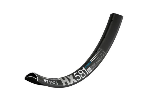 DT Swiss Felge HYBRID HX 581 - Fahrrad-Laufräder, robuste 35 mm breite Plus-Reifen-Felge für E-Mountainbikes, ideal für raues Gelände und hohe Lebensdauer unter extremen Bedingungen.