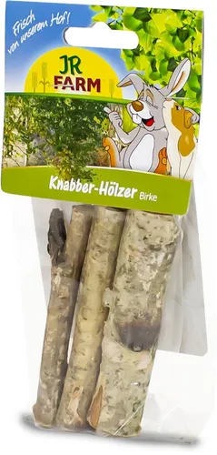JR FARM Knabber-Hölzer Birke 40g - Snack Langzeitbeschäftigung für Nager