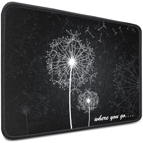 Sidorenko Gaming Mauspad - 280 x 200 mm - Mouse Pad mit Vernähte Kanten - Rutschfester Mousepad mit Einer speziellen Oberfläche verbessert Geschwindigkeit und Präzision - Maus Pad in grau