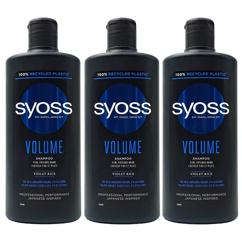 Syoss Volume Shampoo, (3er Pack) 440ml von Syoss