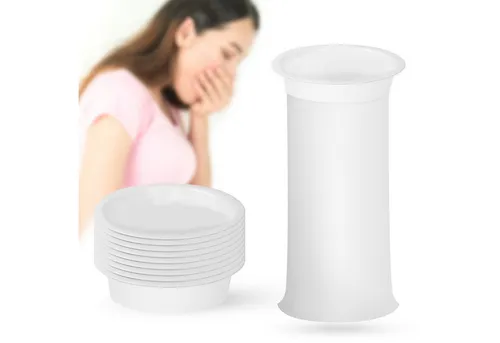 ECENCE Arzttasche Brechbeutel mit Ring 10x Spuckbeutel Auto (10-tlg)