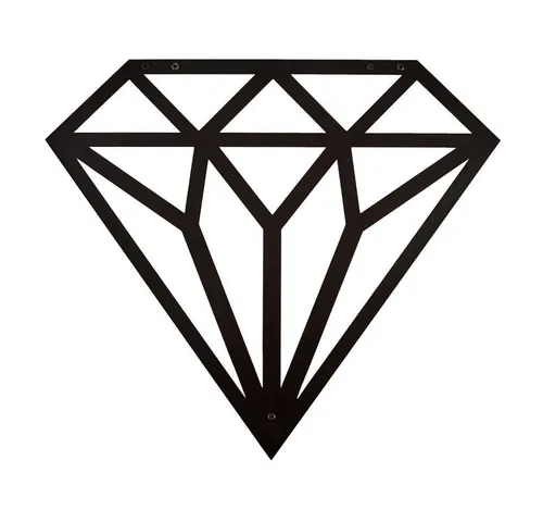 Hansmeier Wanddekoobjekt Diamant schwarz - Sonstige Wanddekoration, wasserfest und ideal für Innen- und Außenbereiche, verleiht deinem Zuhause eine einzigartige Note.