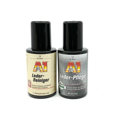 Dr. Wack A1 Lederpflegeset mit Lederreiniger & Lederpflege Autopflege je 250 ml