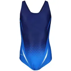 Aquarti Badeanzug Mädchen - Chlorresistenter Schwimmanzug Muscleback in Blau - Kinder-Bademode mit 100% Polyester für maximale Langlebigkeit und Komfort beim Wettkampf. Ideal für junge Schwimmerinnen!