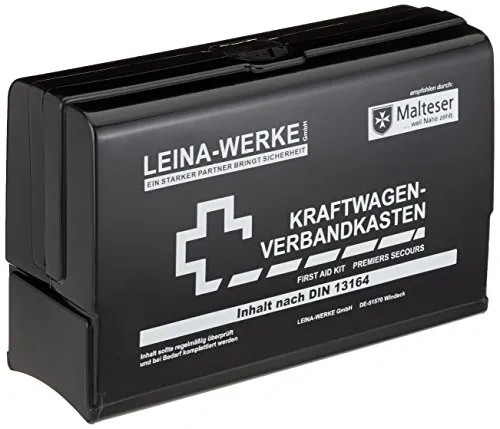Leina REF10052 Star Kraftfahrzeug-Verbandskasten - Verbandskasten für Kraftfahrzeuge, Made in Germany, bietet zuverlässige Erste-Hilfe-Ausrüstung für Notfälle unterwegs.