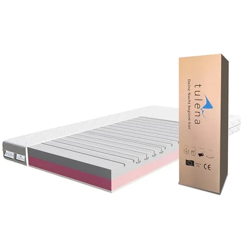 TULENA NOX Matratze 80x200 – Komfortschaum Medium H2 + H3 - Doppelseitige Wendematratze für individuellen Schlafkomfort, antibakterieller Microfaserbezug, waschbar bei 40°, risikofrei 30 Nächte testen!