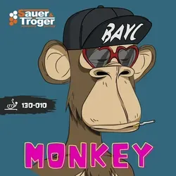 Sauer+Tröger Belag Monkey rot 0,6 – Hochleistungs-Langnoppe in blau von Sauer+Tröger