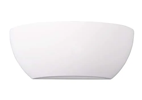 Trio Leuchten Wandleuchte Roma 201000101 - Elegante Wandleuchte aus weißem Gips, individuell anpassbar durch Anstrich mit Innenwandfarbe, exklusive Leuchtmittel, ideal für kreative Raumgestaltungen.