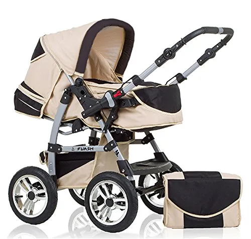 Kombi-Kinderwagen Flash 2 in 1 mit Sportsitz - Standardkinderwagen in 38 Farben, ideal für wachsende Familien. Inklusive umfangreichem Zubehör für höchsten Komfort und Flexibilität.