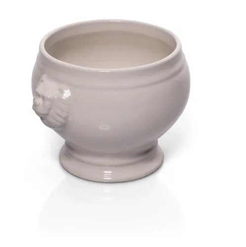 Terrine Löwenkopf Löwenkopfterrine Suppe Porzellan 0,5 Liter weiß