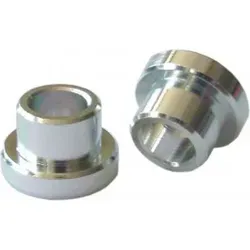 XLC Buchsen für Federdämpfer Ø8mm/12mm, für 25,4mmm, silber (1 Paar) - Silber