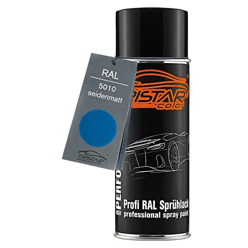 TRISTARcolor RAL 5010 Enzianblau Spraydose 400 ml seidenmatt schnelltrocknend