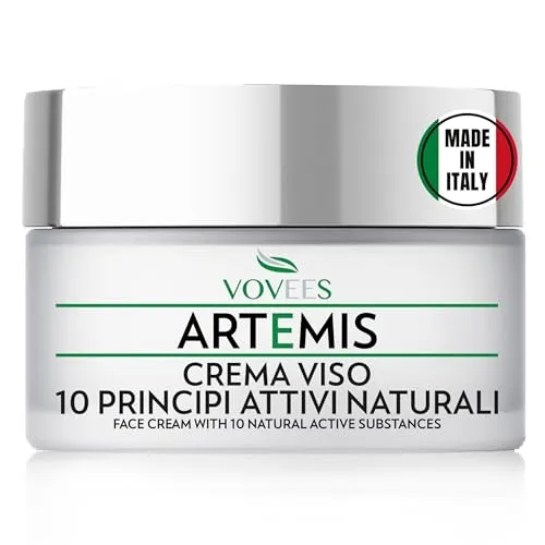 VOVEES ARTEMIS Anti-Falten-Gesichtscreme für Frauen & Männer – Feuchtigkeitsspendend Tag & Nacht mit Hyaluronsäure, 10 Bio-Wirkstoffe, 50 ml