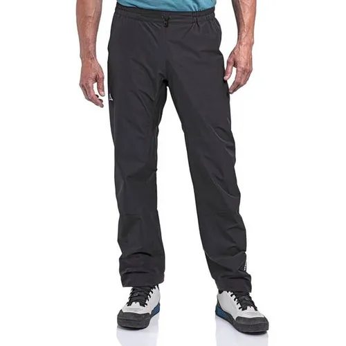 SCHÖFFEL 2.5L Pants Tarvis M, Gr. 52, schwarz - Fahrradbekleidung mit VENTURI® Technologie – 100% wasserdicht und atmungsaktiv. Ideal für Radsport bei jedem Wetter, mit verstellbarem Beinabschluss für perfekten Sitz.