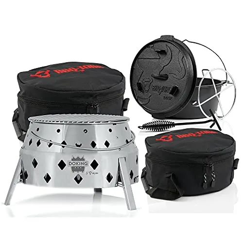 BBQ-Toro DOKING 6-teiliges Dutch Oven Set von BBQ-Toro