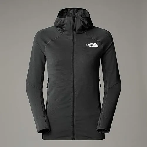 The North Face NF0A8BSZMN8 W Bolt Polartec Hoodie Sweatshirt Damen Asphalt Grey/TNF Black Größe S