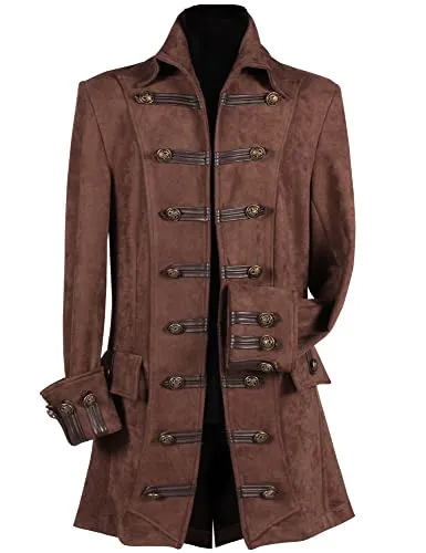 thetru Piraten-Kostüm Piraten Jacke Deluxe - M - Kostüme für Erwachsene, hochwertige Verarbeitung aus 100% Polyester, ideal für Karneval oder Mottopartys, Maschinenwäsche bis 30°C.